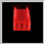 3-pin connector female - rood (UV-sensitive)