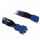 BitFenix 3-pin verlengkabel 30 cm. - individual sleeved - blauw / blauw