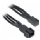 BitFenix 3-pin verlengkabel 30 cm. - individual sleeved - zwart / zwart
