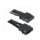 BitFenix 4-pin molex verlengkabel 45 cm. - individual sleeved - zwart / zwart