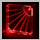 Luminous Fan Guard Red 80 x 80 mm.