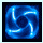 Revoltec Crystal Blue LED Fan - 92 x 92 x 25 mm.